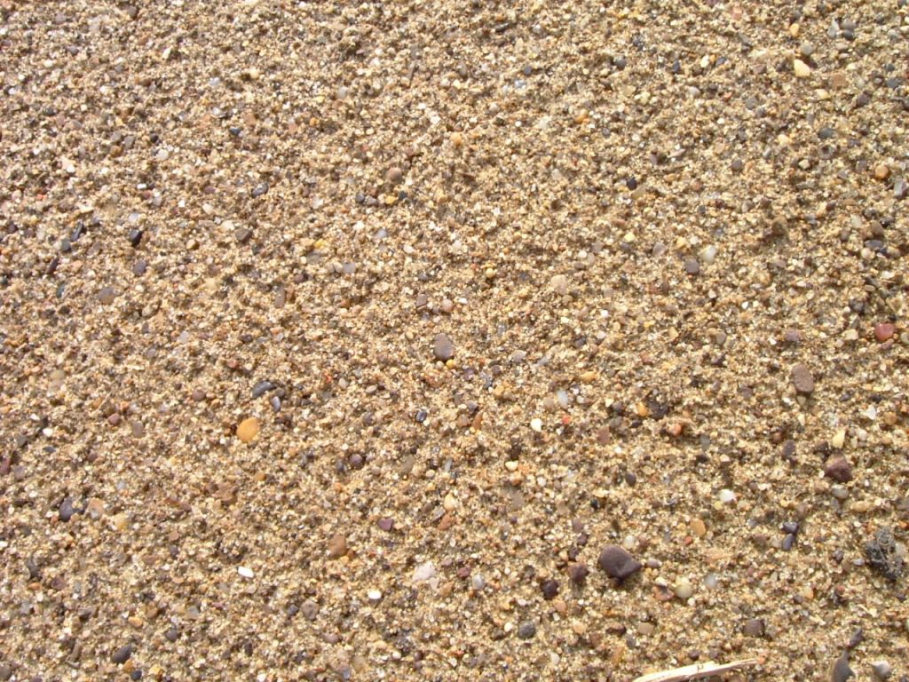 Tan colored concrete sand